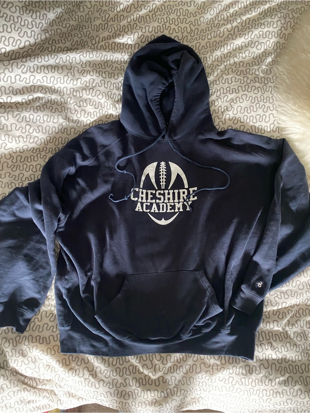 Vintage Cheshire Academy prep school football Logo Hoodie, XL-